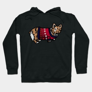 Christmas Sweater Corgi Hoodie